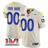 Nike Rams Customized Men & Women & Youth Bone 2022 Super Bowl LVI Vapor Limited Jersey,baseball caps,new era cap wholesale,wholesale hats
